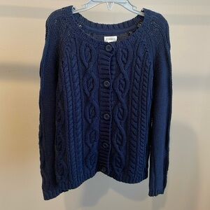 Gymboree Navy Cable Knit Cardigan Sweater, Girls Cardigan, NWT